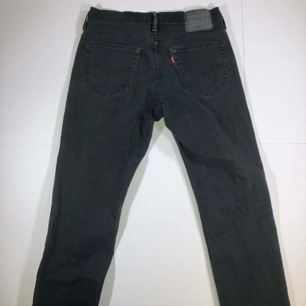 Levi's 541 Athletic Taper Jeans Mens 30x32 Black Stretch Denim